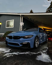 Picture of a waxed and cleaned BMW M4